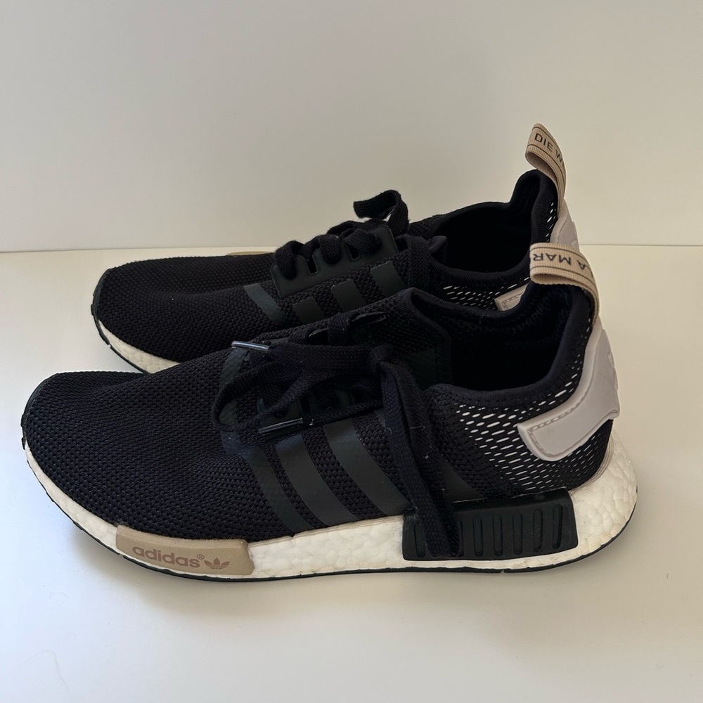 Adidas NMD R1 shoes Black and Cream